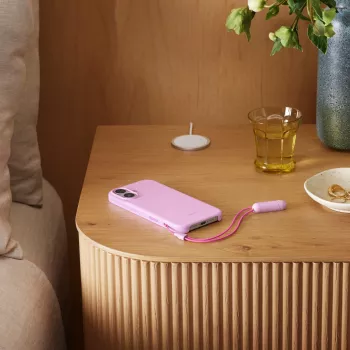Dėklas su stovu iPhone 17 Apple Beats su MagSafe ir fotoaparato valdymu, Pebble Pink, PC & mikropluoštas
