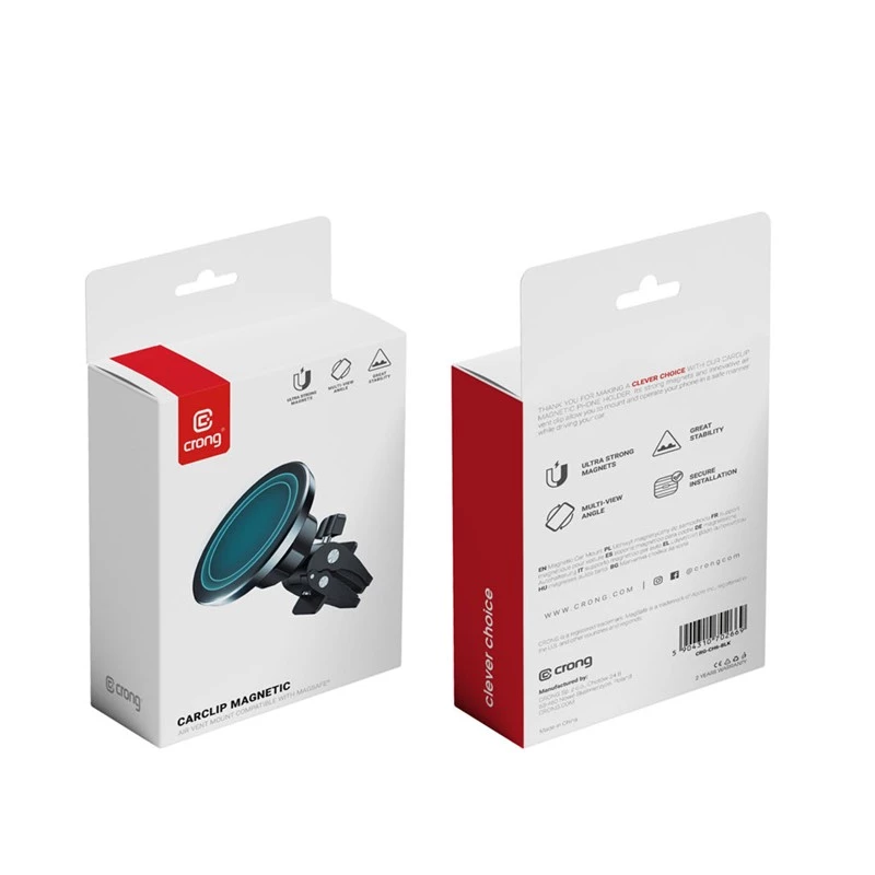 Magnetinis laikiklis automobiliui MagSafe Crong CRG-CH6-BLK, skirtas iPhone 12 ir naujesniems