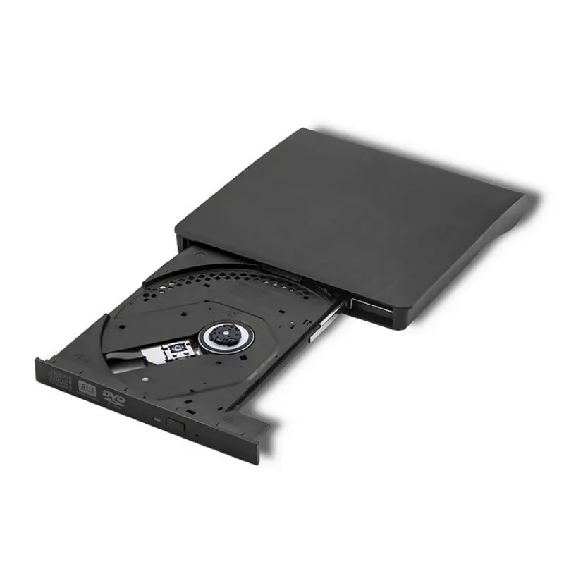 Išorinis DVD-RW įrenginys QOLTEC 51857 – USB 3.0, SATA sąsaja, DVD±R 8x, DVD±RW 4x, DVD-RAM 5x, CD 24x, juodas