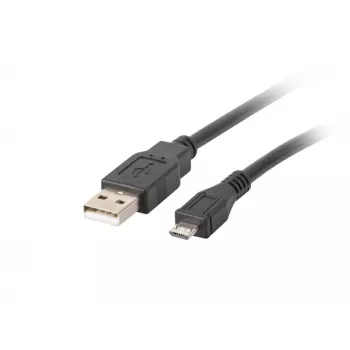 Lanberg CA-USBM-10CC-0010-BK USB 2.0 laidas 1 m Micro-USB B USB A juodas