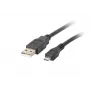 Lanberg CA-USBM-10CC-0010-BK USB 2.0 laidas 1 m Micro-USB B USB A juodas