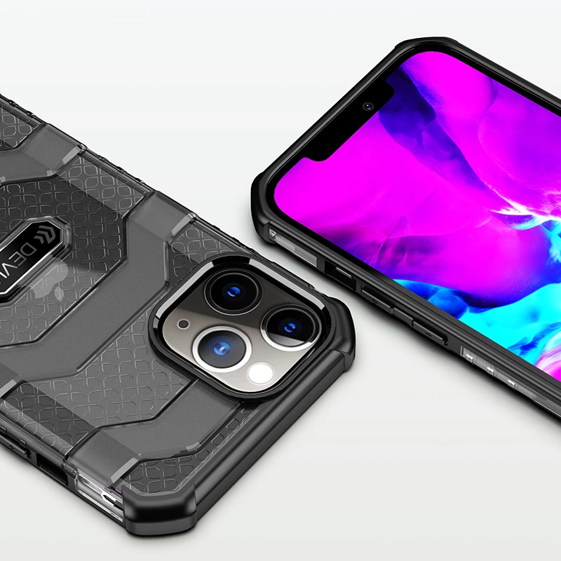 Apsauginis smūgiams atsparus dėklas Devia Vanguard, skirtas iPhone 12 Pro Max, žalias