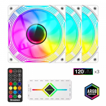 Gamemax KF300 BK White korpuso ventiliatorius