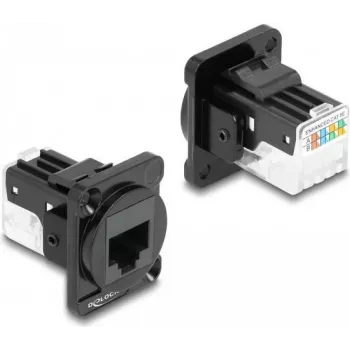DeLOCK D tipo modulis RJ45 Cat.6A lizdas į LSA lizdą juodas 87817