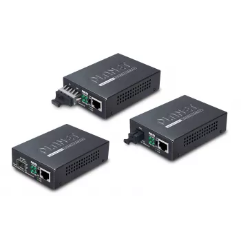 PLANET GT805A tinklo medijos keitiklis 1000 Mbit/s Daugiamodis Juodas