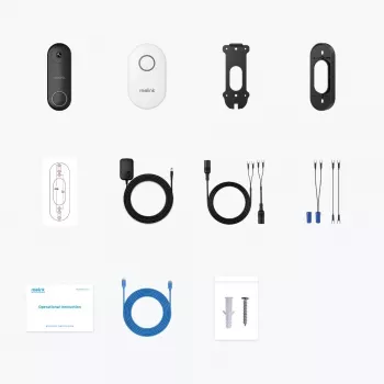 Reolink D340W - 5MP vaizdo durų skambutis su garsiniu signalu, 2,4/5 GHz Wi-Fi, asmens aptikimas, dvipusis garsas, suderinamas su NVR