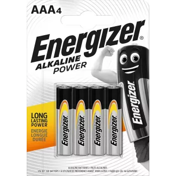 Energizer AAA LR03 šarminė baterija, 4 vnt.