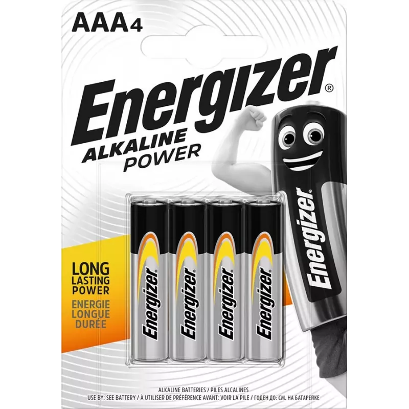 Energizer AAA LR03 šarminė baterija, 4 vnt.