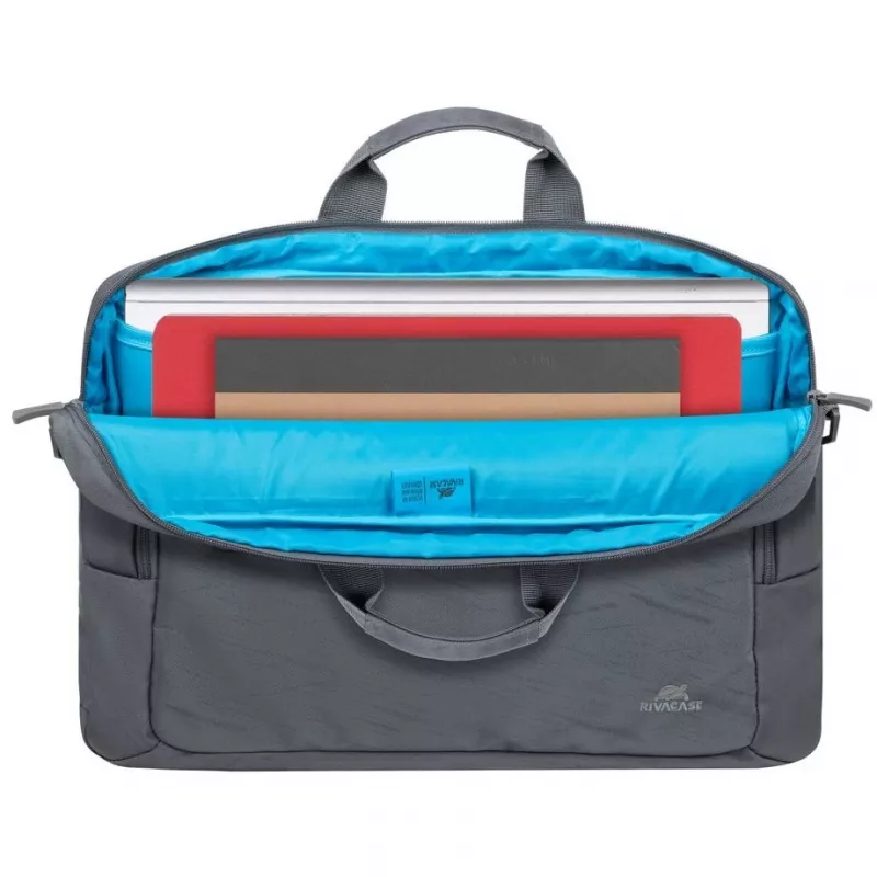 Nešiojamojo kompiuterio dėklas Rivacase Alpendorf Eco 16 colių, pilkas, plonas apsauginis dėklas