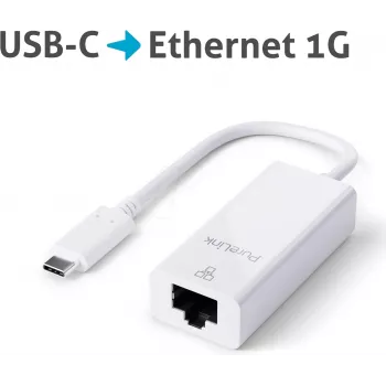 PureLink IS260 laido sąsajos / lyties adapteris USB-C RJ-45 baltas