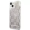 Karl Lagerfeld KLHCP14MLMNMS iPhone 14 Plus 6.7″ kietasis dėklas sidabrinis / sidabrinis Liquid Glitter Monogram