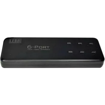 Leba NoteCharge 6 prievadų USB-C įkroviklis (NCHAR-UC6-20W-SC)