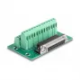 DeLOCK D-Sub 25 kontaktų moteriškas į Terminal Block adapteris DIN bėgiui 51mm x 86mm x 30mm