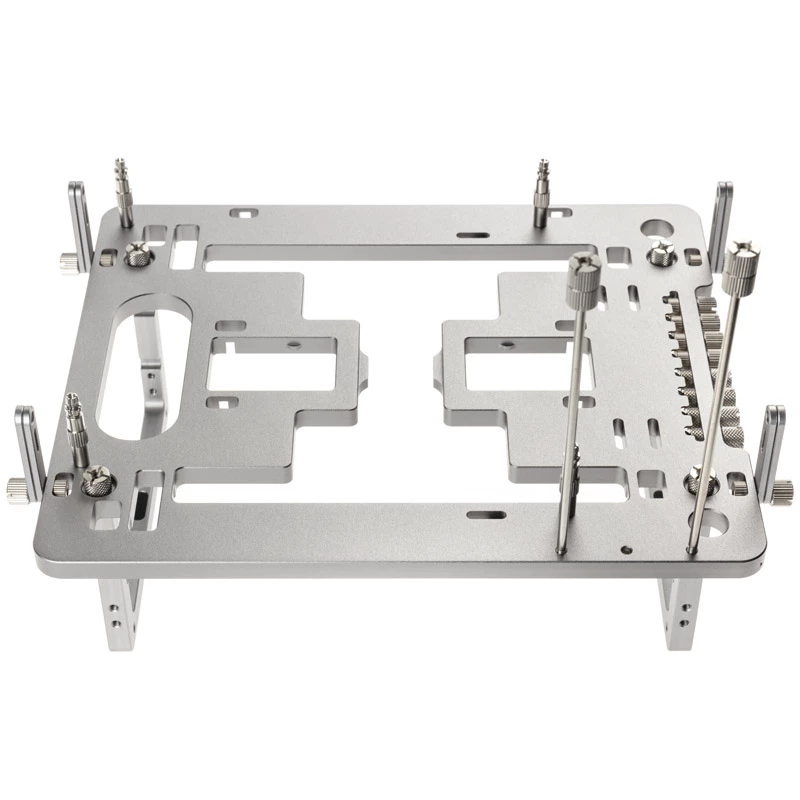Mini benchtable korpusas Streacom BC1 Mini V2 sidabrinis – atviro rėmo važiuoklė