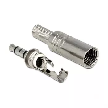 Laidinis jungtis DeLOCK 65546 3,5 mm sidabrinė
