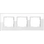 Gira Esprit Glas White stiklinis dangtelis jungikliui, be varžtų, 95×236,8×9,85 mm