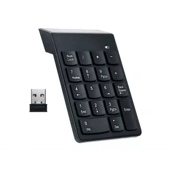 Gembird KPD-W-02 skaičių klaviatūra nešiojamam kompiuteriui Bluetooth juoda