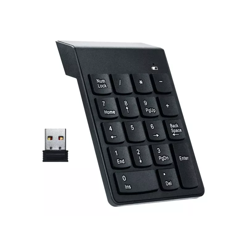 Gembird KPD-W-02 skaičių klaviatūra nešiojamam kompiuteriui Bluetooth juoda
