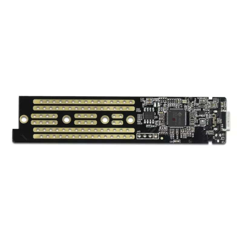 SSD korpusas DeLOCK 42620 išorinis korpusas M.2 NVMe PCIe SSD su USB Type-C moterišku permatomu