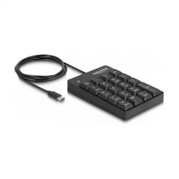 Skaitmeninis klaviatūros blokas DeLOCK 12108 USB juodas 19 klavišų 1,6 m laidas