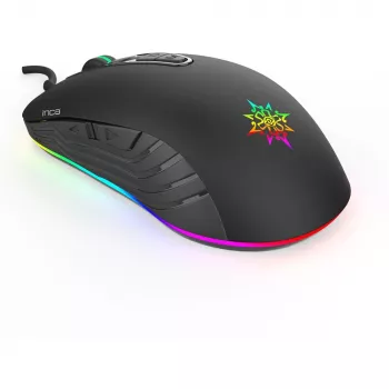 INCA Gaming Mouse IMG-348 3200 DPI, RGB, 7 mygtukai, USB, juoda