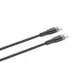 FIXED FIXDB-CC2-BK USB-C/USB-C kabelis pintu apvalkalu, 2 m, 100 W