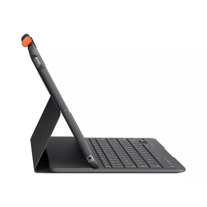Logitech Slim Folio pilka Bluetooth QWERTZ šveicariška klaviatūra, skirta iPad