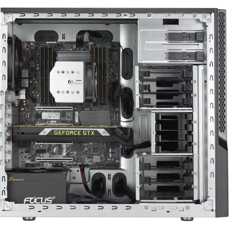 Korpusas Supermicro SuperChassis GS5A-754K Midi Tower Juodas, Pilkas