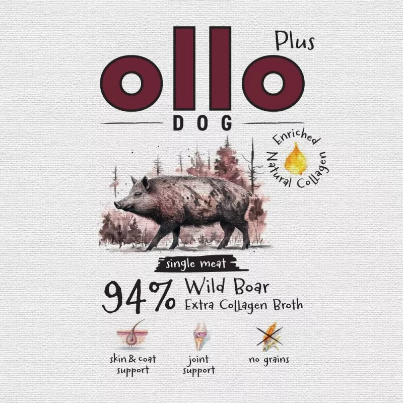 Ollo Plus Kolagen šunų ėdalas su šerniena 400 g