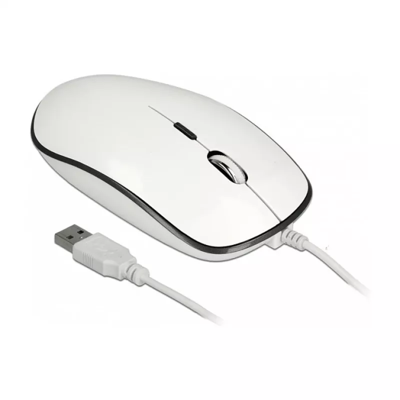 DeLOCK 12532 Pelė biuro ambidekstrinė USB Type-A optinė 3200 DPI