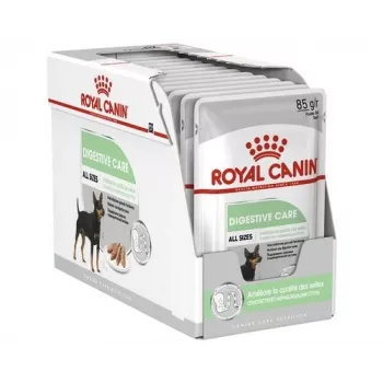 Šlapias šunų maistas Royal Canin Digestive Care Meat & Vegetable maišeliai 12 x 85 g — suaugusiems šunims, virškinimo palaikymui