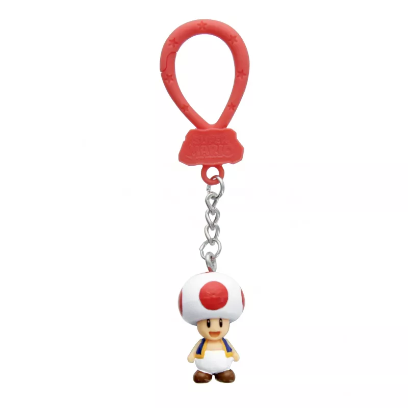 Backpack Buddies raktų pakabukų rinkinys Paladone Super Mario, CDU, 24 vnt. – įvairūs veikėjai, kolekcionuojami aksesuarai