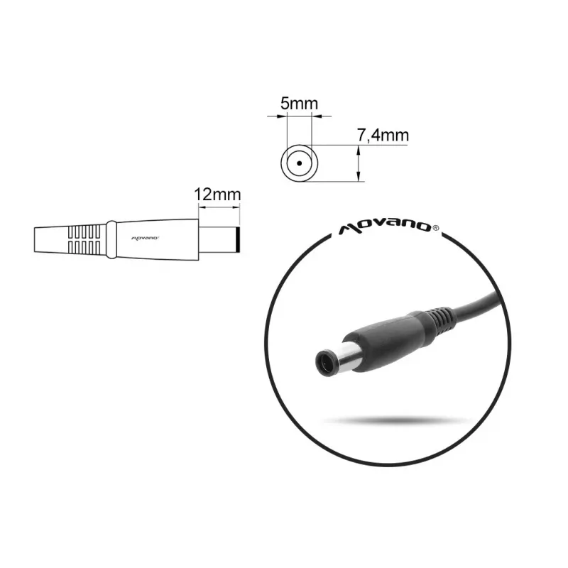 Maitinimo adapteris MITSU HP 19,5 V 3,33 A nešiojamiesiems kompiuteriams