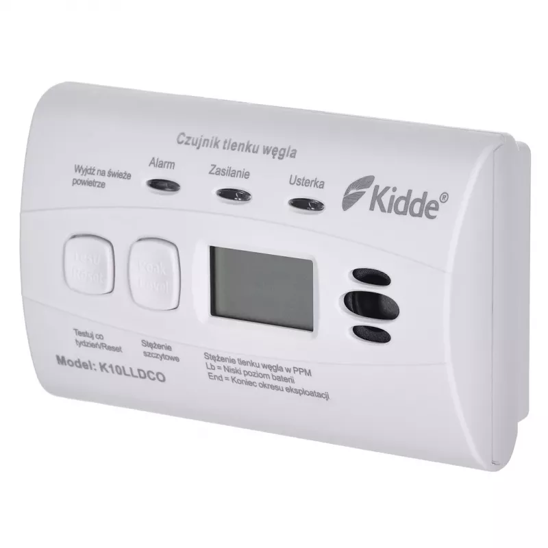 K10LLDCO Kidde anglies monoksido detektorius su LCD ekranu