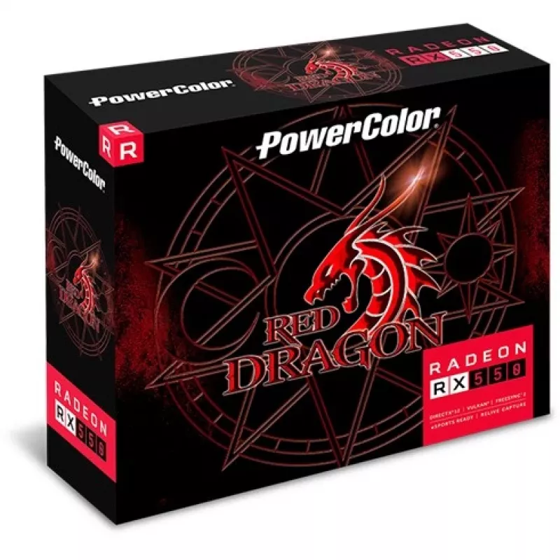 Vaizdo plokštė AMD Radeon RX 550 4GB GDDR5 PowerColor Red Dragon