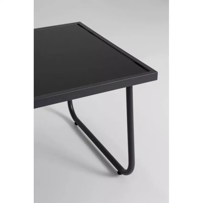 Extralink Black Forest sodo baldų komplektas: dvi kėdės + gultas + išskleidžiamas staliukas, juoda L-0358