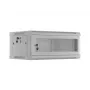 Stovo spinta LANBERG WF01-6404-23S 19 colių 4U pilka su perforuotomis durelėmis