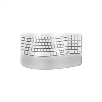 Logitech Wave Keys klaviatūra belaidė RF Bluetooth QWERTZ vokiška balta