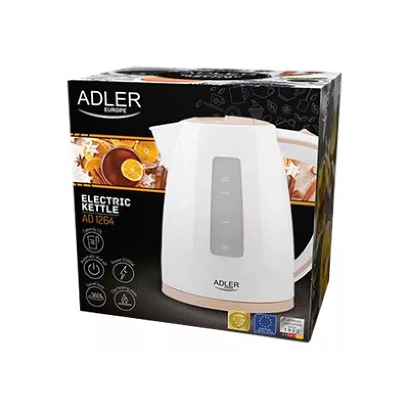 Elektrinis virdulys Adler AD 1264 1.7 L 2200 W Hazelnut White