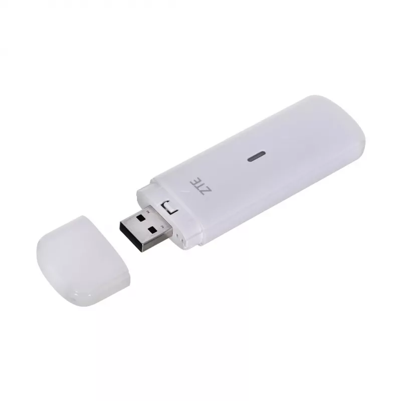 USB korinis modemas ZTE MF833N, 4G LTE iki 150 Mbps, HSUPA/2G, microSD lizdas, baltas