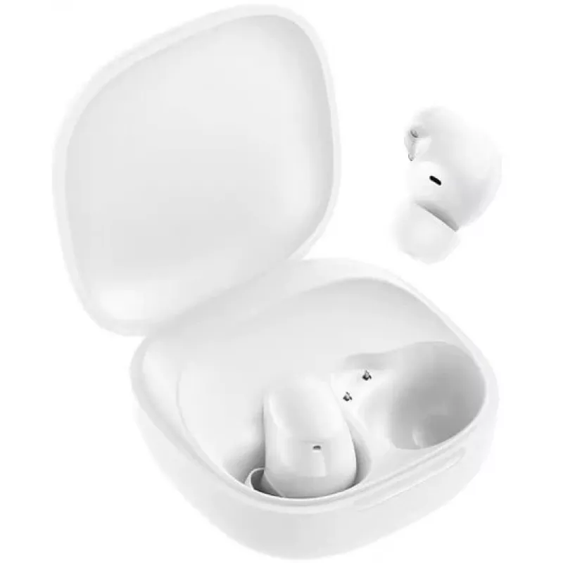 Belaidės ausinės į ausį Xiaomi Buds 6 Play su Bluetooth, USB Type-C įkrovimu, baltos