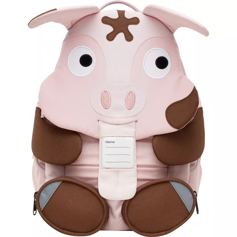 Vaikiška kuprinė Affenzahn Big Friend Tonie Pig rožinė/ruda