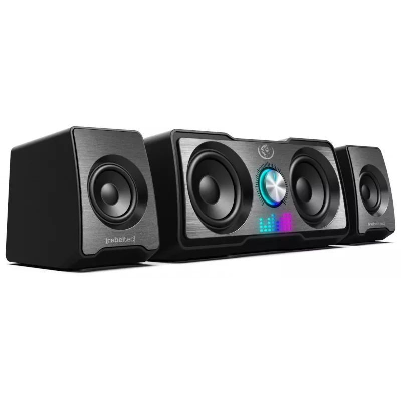 Multimedijos garsiakalbiai 2.1 ROCK, Rebeltec, RBLGLO00048, 60W