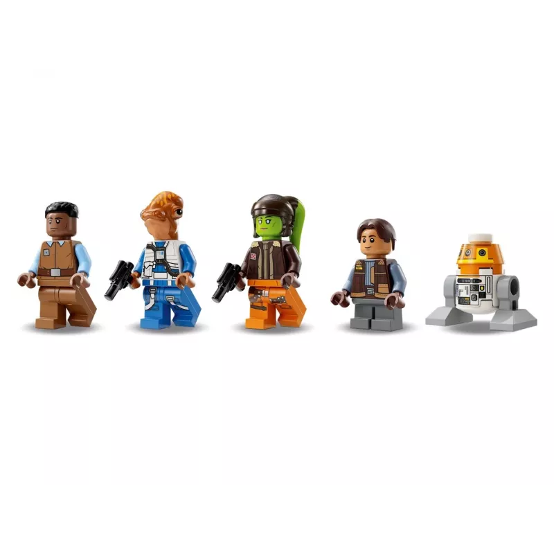 LEGO Star Wars žaidimų rinkinys 75357 — „The Ghost“ ir „Phantom II“, 1 394 detalės, 4 minifigūrėlės, nuo 10 metų