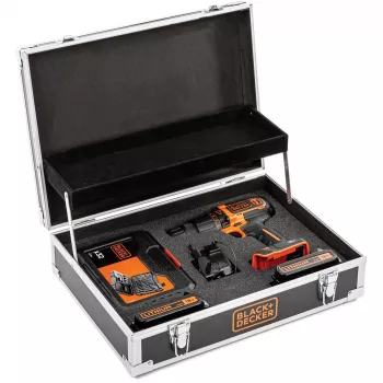 Grąžtas Black & Decker BDCHD18B2FC-QW 18V Ličio jonų 2 akumuliatoriai