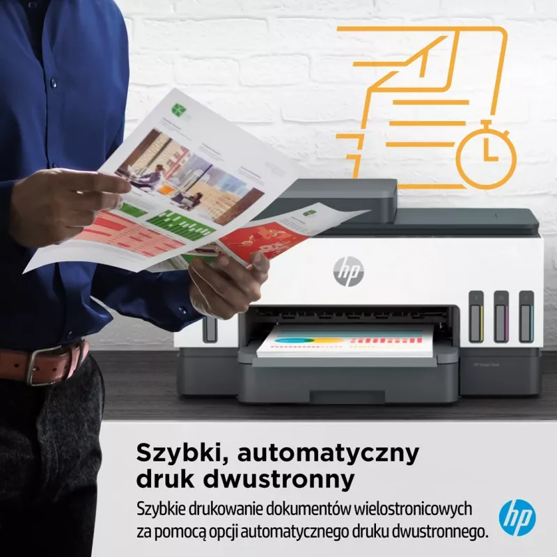 Daugiafunkcis spausdintuvas HP Smart Tank 750 nuolatinio rašalo sistema spalvotas Wi-Fi Smart App dvipusis ADF automatinis dokumentų tiekiklis