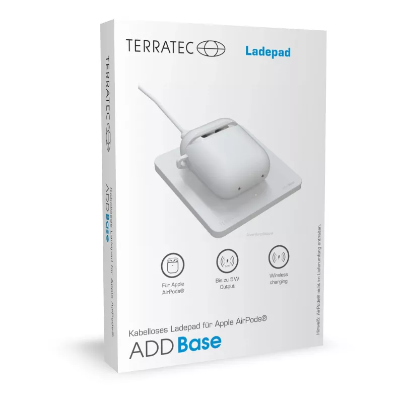Belaidis įkroviklis Terratec ADD Base USB Baltas