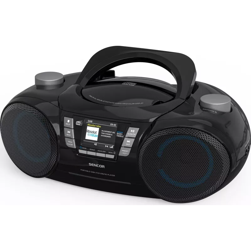 Nešiojamas DAB+ CD/MP3/USB/SD Bluetooth grotuvas SENCOR SPT 6510DB