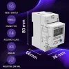 Energijos skaitiklis QOLTEC Vienfazis DIN-bėgis 230V (MPN 50979)
