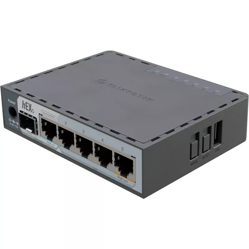 Mikrotik E60IUGS laidinis maršrutizatorius Gigabit Ethernet juodas